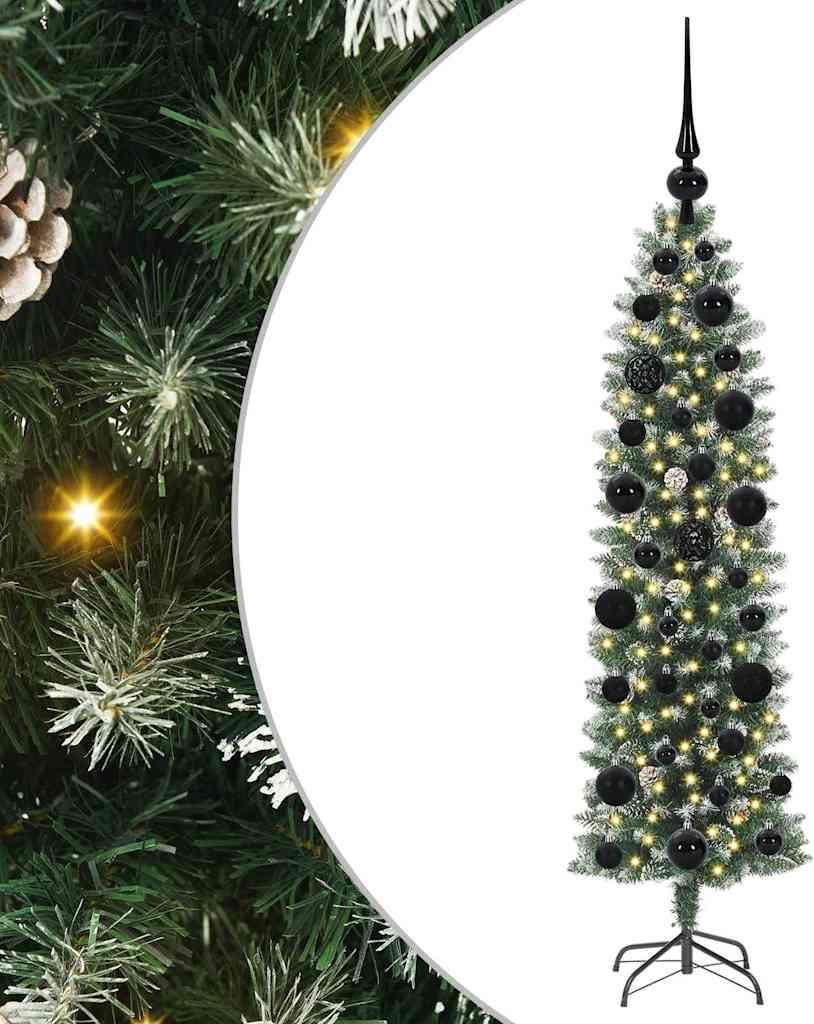 Stabli Möbel Künstlicher schlanker Weihnachtsbaum Grün und Weiß 120cm - Künstliche Weihnachtsbäume Neu design414386