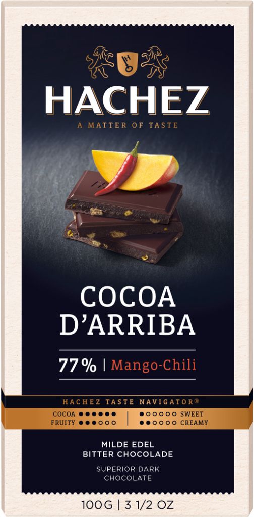 Hachez Cocoa d Arriba Mango Chilli jemná čokoláda 100g Obrázok produktu 
