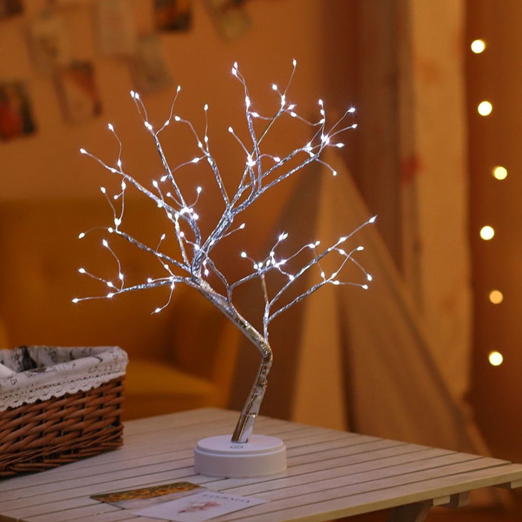 Christmas Led Tree Light Home Party Hochzeit Festival Tischdekoration Elegant Charming Dekorative Nachtlampe mit Touching Switch Taste