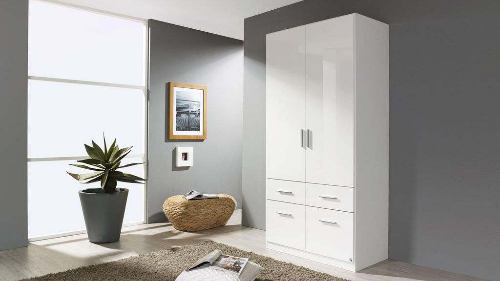rauch BLUE Kleiderschrank Celle Alpinweiß – Breite ca. 91 Produktbild 