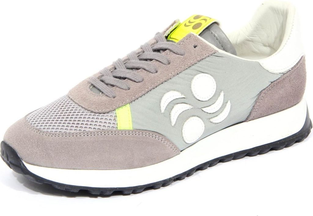 H0067 sneaker uomo PANTOFOLA D'ORO grey suede/fabric shoes men