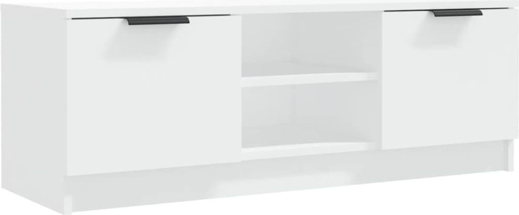 vidaXL TV skříňka bílá 102x35x36,5 cm Dřevěný materiál Obrázek produktu 