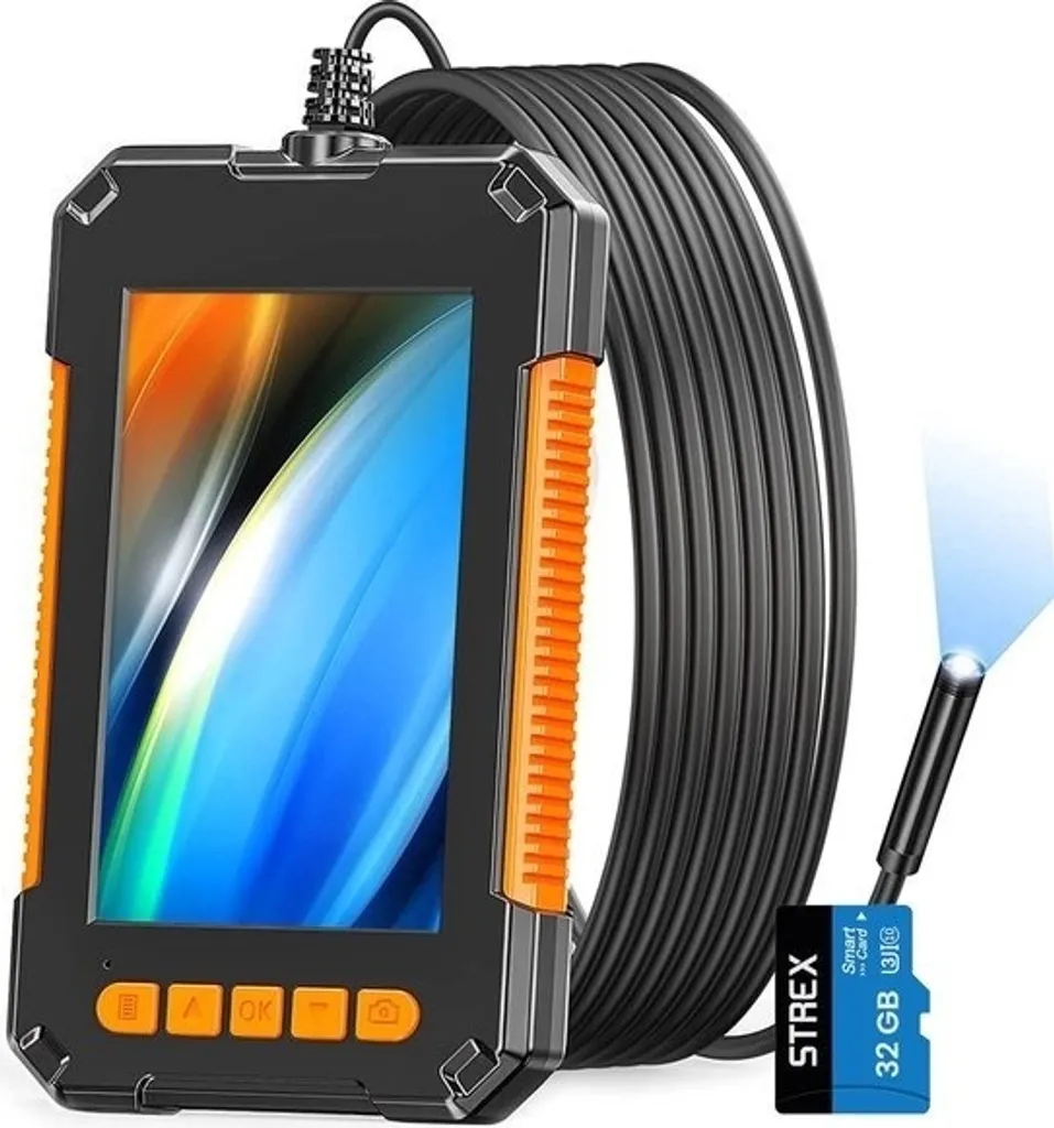 Endoscope professionnel avec écran HD 5M et caméra étanche IP67 Strex