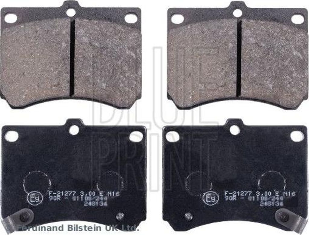 BLUE PRINT ADM54227 Bremsbelagsatz, Scheibenbremse OE AY040MA019 kompatibel mit MX-3