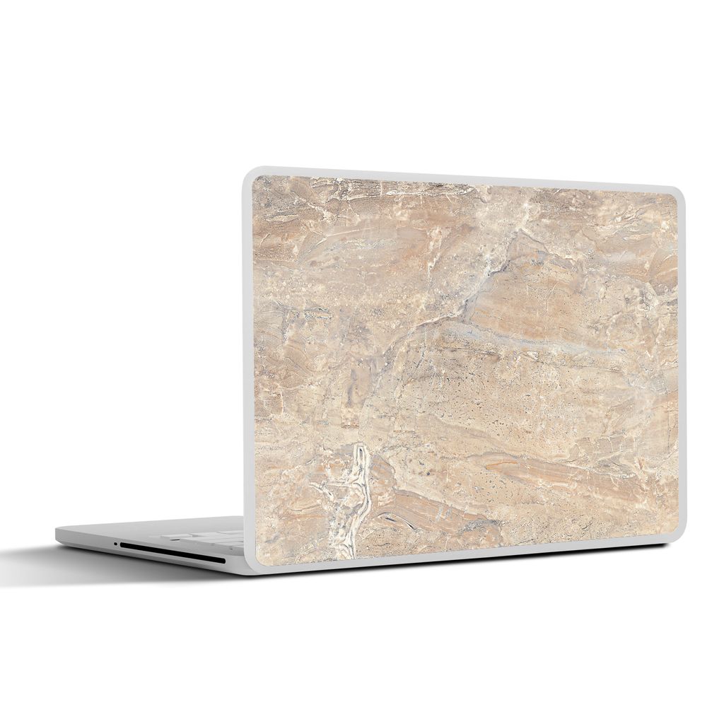 MuchoWow Laptop Aufkleber Sticker Cover Marmor - Kalk - Sand - Textur 32.5x23.5 cm - Sticker für Laptop - Selbstklebend