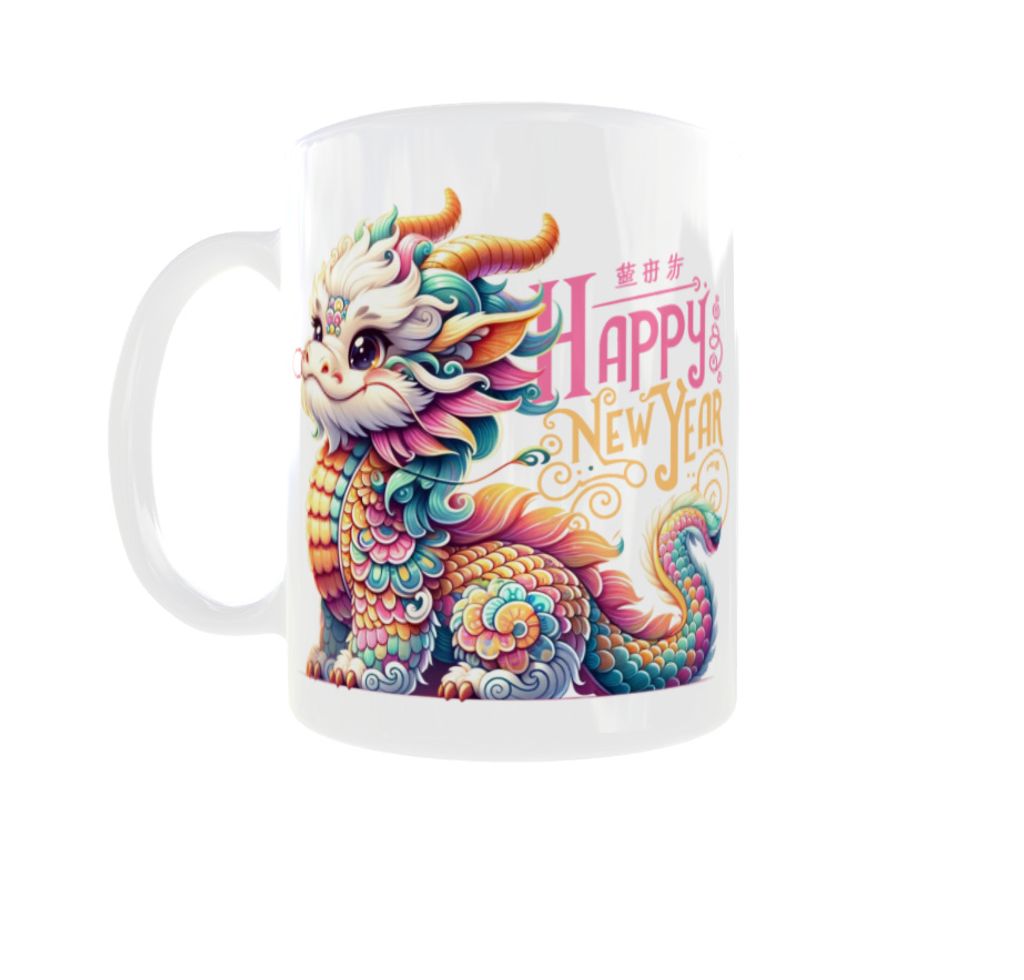Becher 300ml Neujahr 2024 Drachenjahr Jahr des Drachen v9