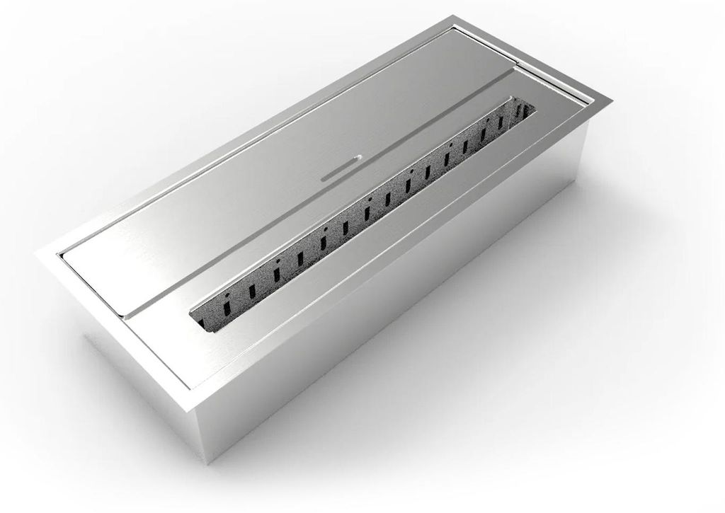 Ethanol-Kaminbrenner 3,5 L, aus Edelstahl 45,7x18,7xH9,5 cm