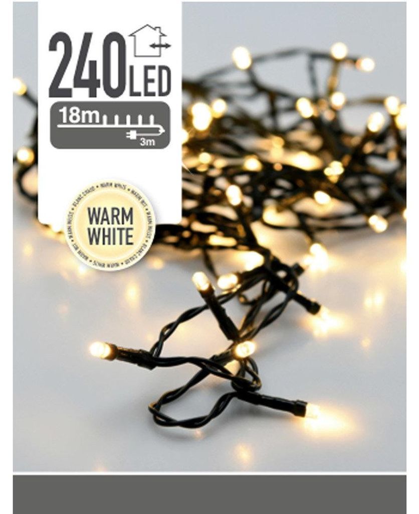 Nedis LICHTERKETTE 240 LED WW AUSSEN, Girlande, Grün, Weiß, Produktbild 