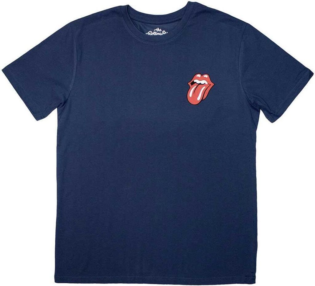 The Rolling Stones - "Mini Classic Tongue" T-Shirt für Herren/Damen Uni RO11601 (S) (Jeansblau)