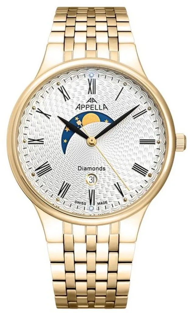 Montre de Soirée Homme Appella Dorée L12002 - Idéale pour vos Mariages