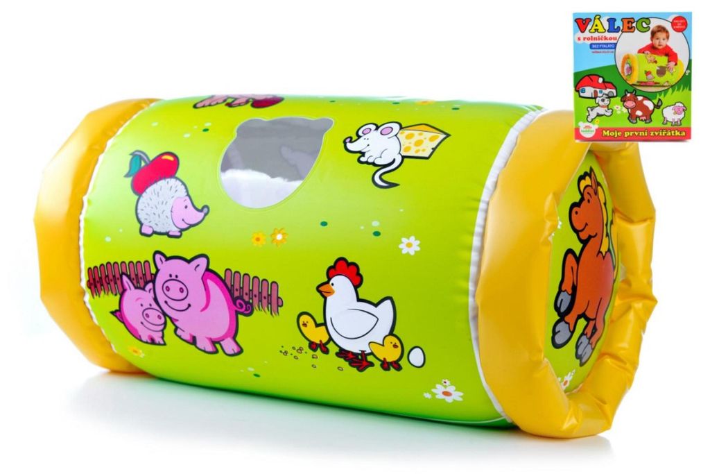 Nafukovací valec so zvončekom Moje prvé zvieratká 42x23cm v Obrázok produktu 