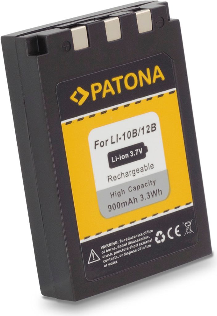 Ersatzakku - Olympus LI-10B / LI-12B - 3,7 Volt 900mAh Li-Ion