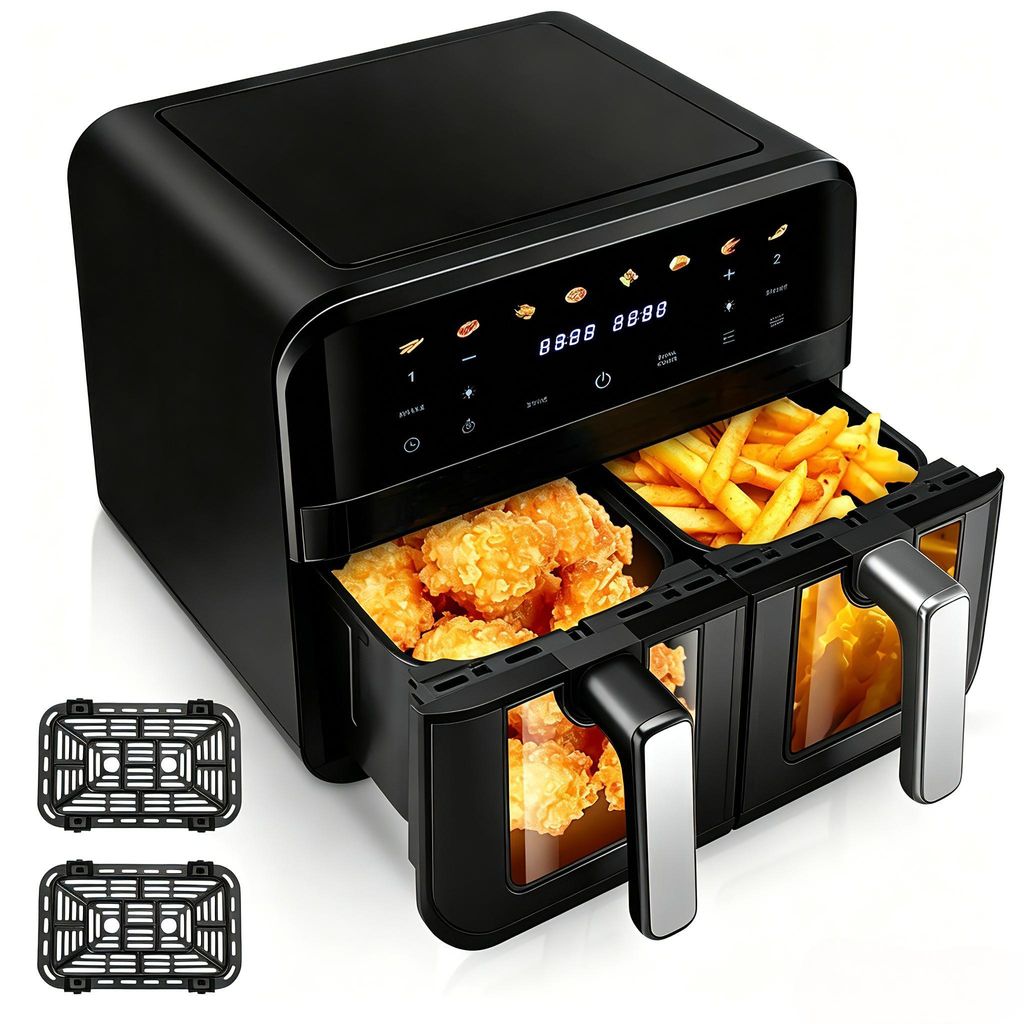 OYAJIA Heißluftfritteuse 9 L - 2 Kammern, Smart Finish, Produktbild 