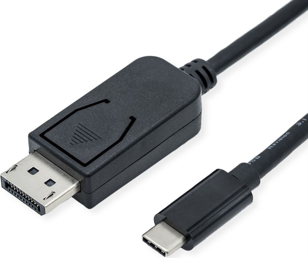 ROLINE USB Typ C - DisplayPort Adapterkabel, v1.4, ST/ST, 3 m