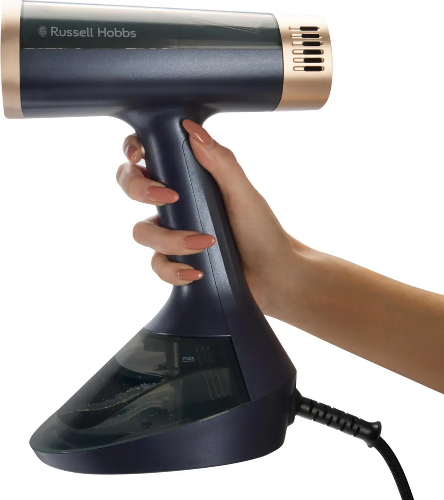 Russell Hobbs 28550-56 Stiratrice a Vapore Portatile 1400W Blu Oro