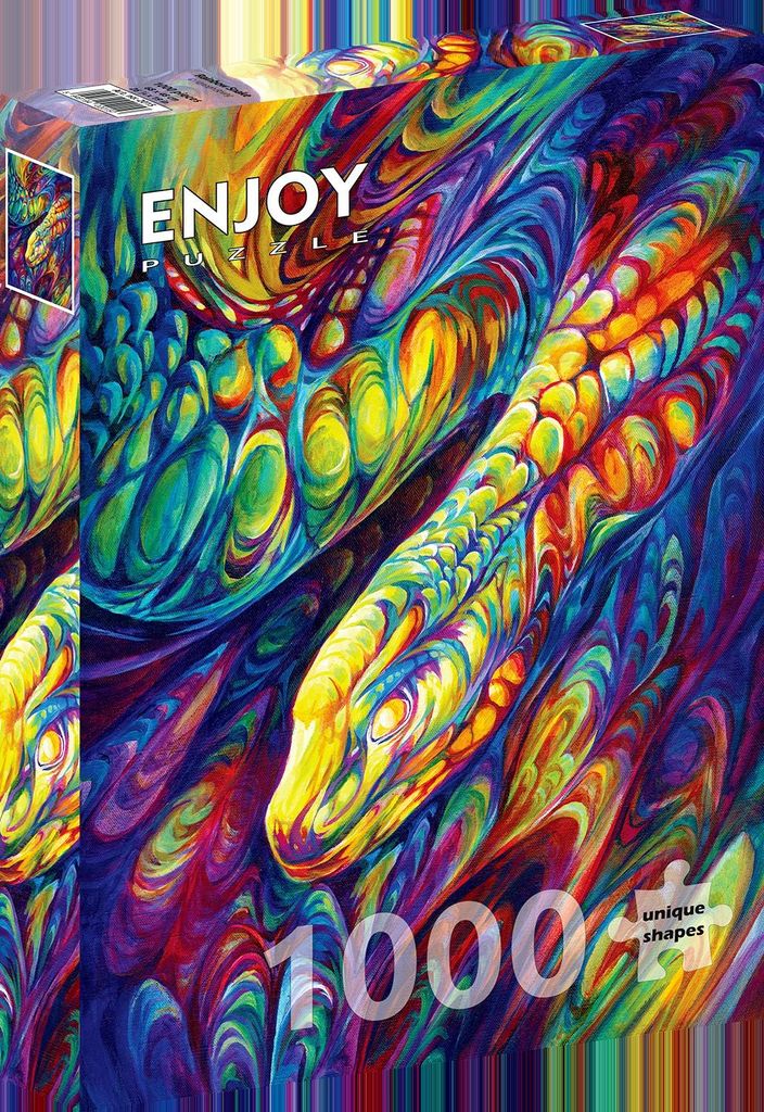Enjoy Puzzle Puzzle Regenbogenschlange - 1000 Teile buntes Produktbild 