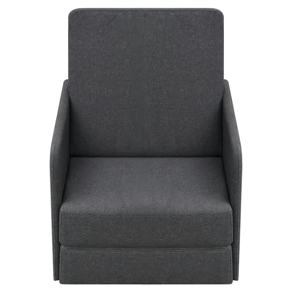 Fauteuil-lit Extensible Gain de Place Gris - Solution Couchage Invité Rapide - 10