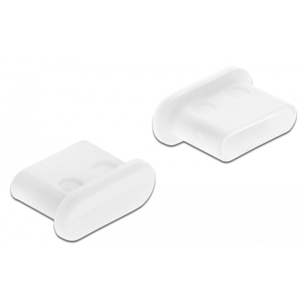DELOCK Staubschutz USB TypC-Buchse o. Griff weiß 10St.