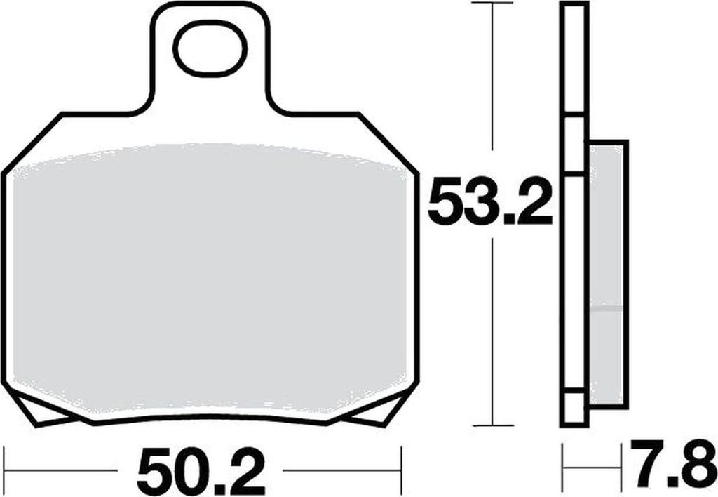 Bremsbeläge Vorderrad für Malaguti Drakon 50 NKD Baujahr 2007-2008 Bremsklotz von TRW - Neu