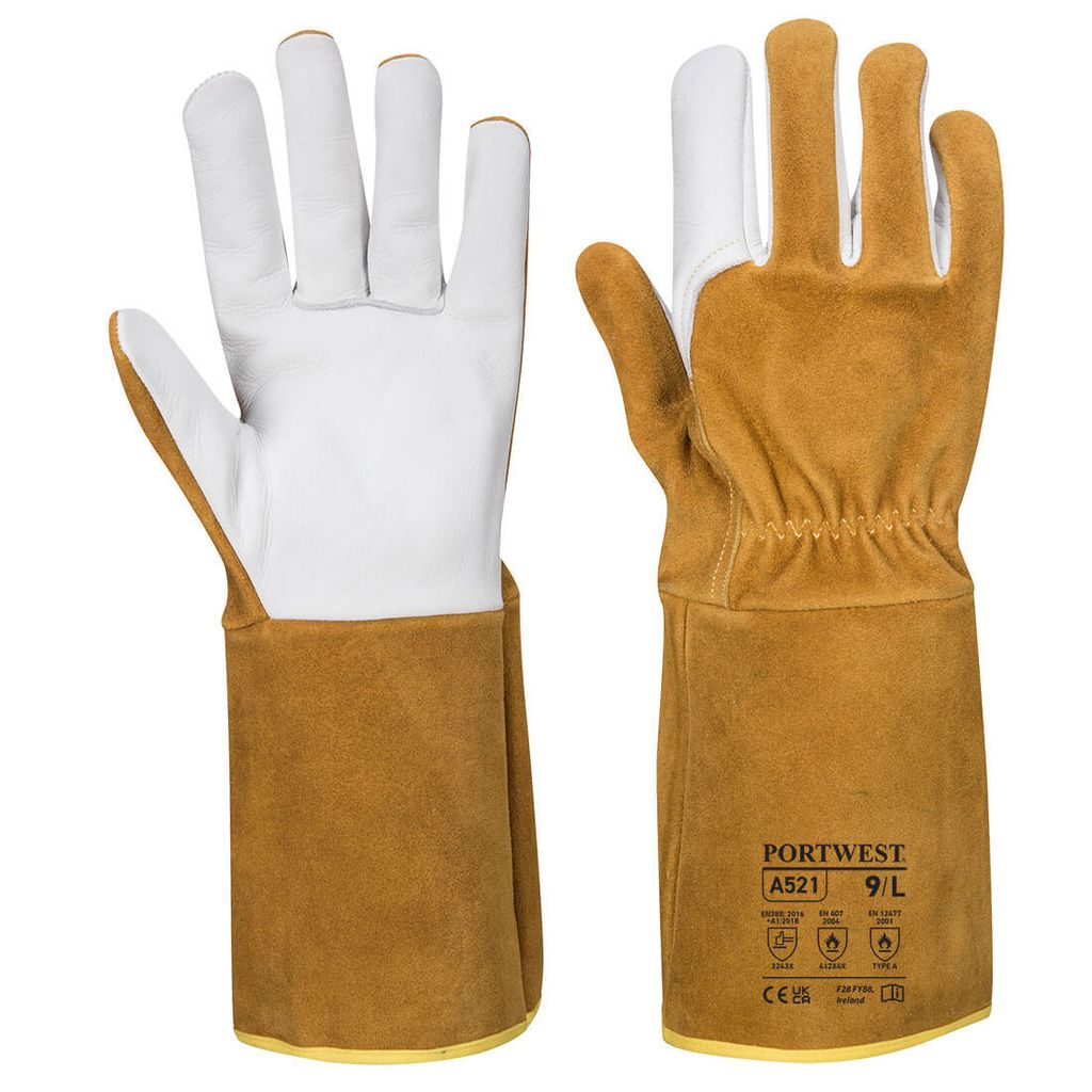 Portwest A521 TIG Ultra Schweißerschutz Handschuh Brown Gr. XL