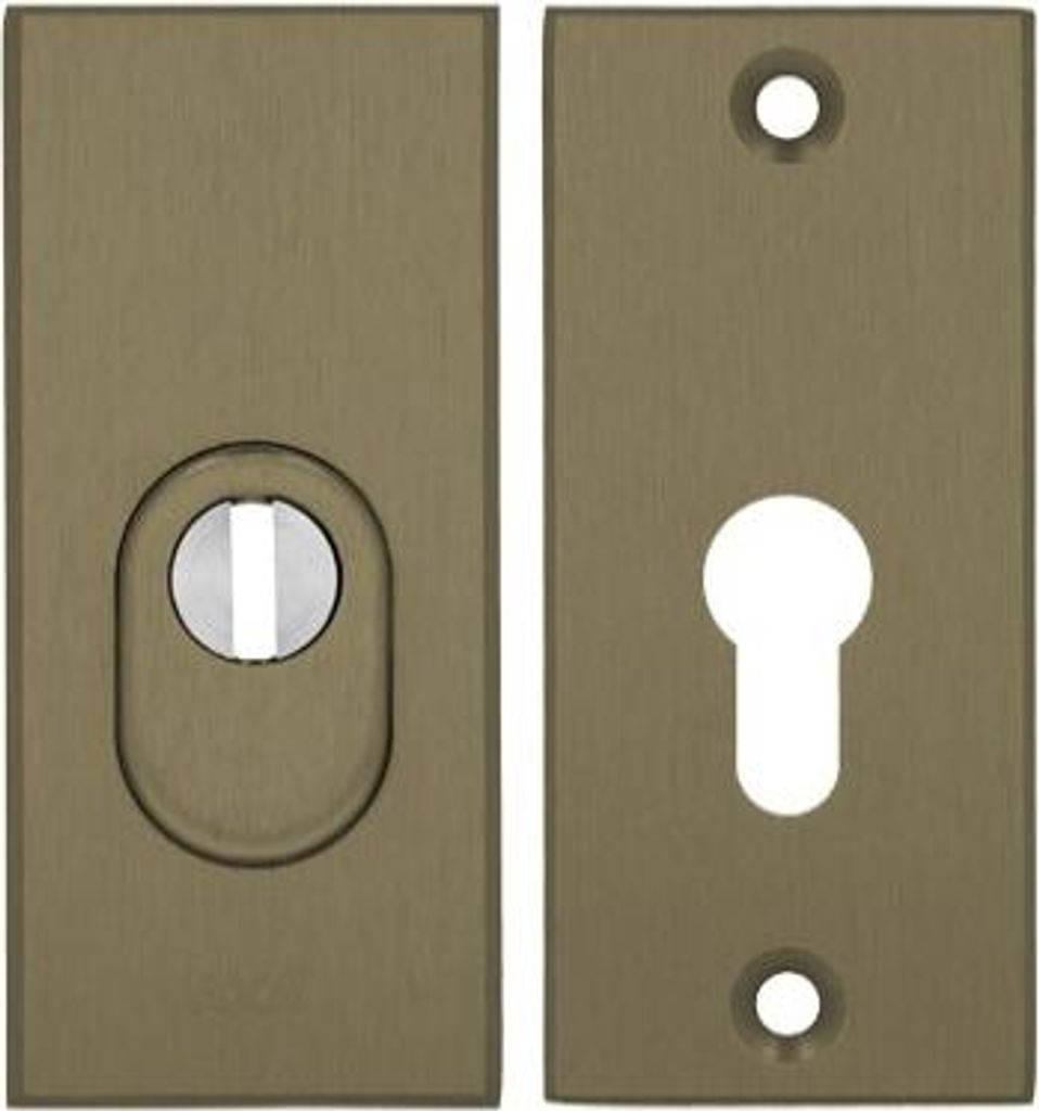 Axa ROYAL WB Klasse 3 Rosette mit FLEX-Einsteckschutz (Brandschutz), Farbe F4 - Altgold