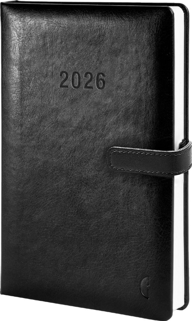 CHRONOPLAN Buchkalender Business Edtition 2026 A5 schwarz Wochenkalender