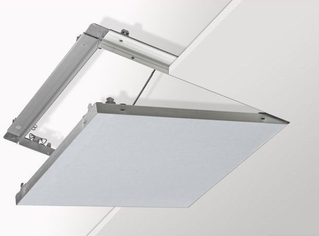 Knauf Revisionsklappe alutop REVO 12,5 mit 12,5 mm GKFI-Einlage 50 x 50 cm