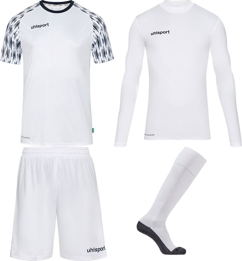 Uhlsport Reaction Torwart Trikot Set Kinder - Weiß / Marine Produktbild 