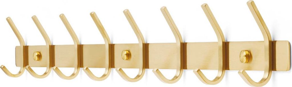 TOJ Living Wandgarderobe - 62CM - 16 Haken - Garderobenhaken - Garderobenhaken - Garderobenhaken Wand - Garderobe - Wandgarderobe - Garderobenstän...