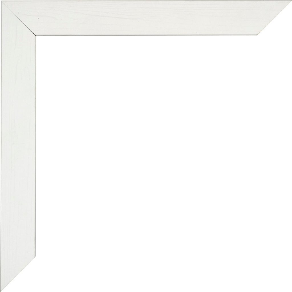 Bilderrahmen, 68x98 cm, Weiß Gemasert, MDF, Mura