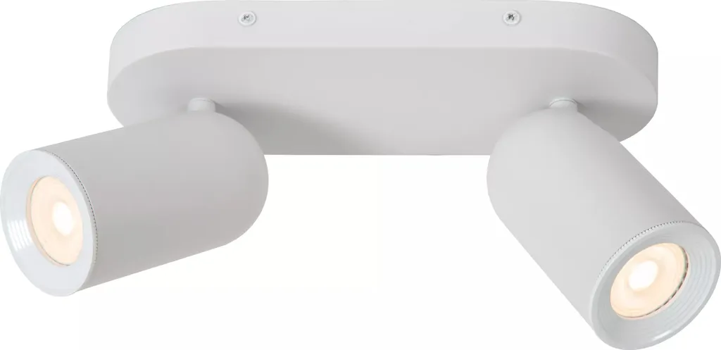 Éclairage d'angle mort avec le plafonnier orientable blanc Punch Lucide