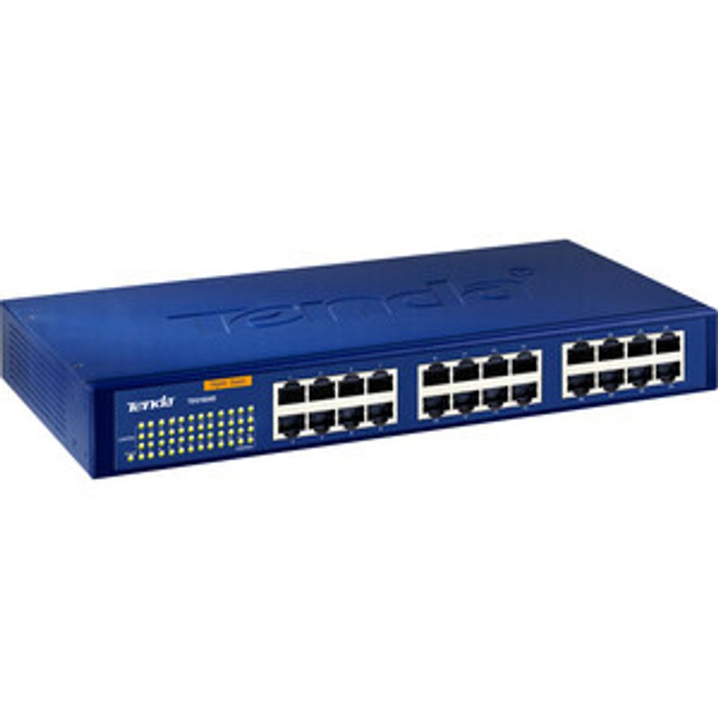 Tenda 24-port Gigabit Ethernet Switch Unmanaged Blau