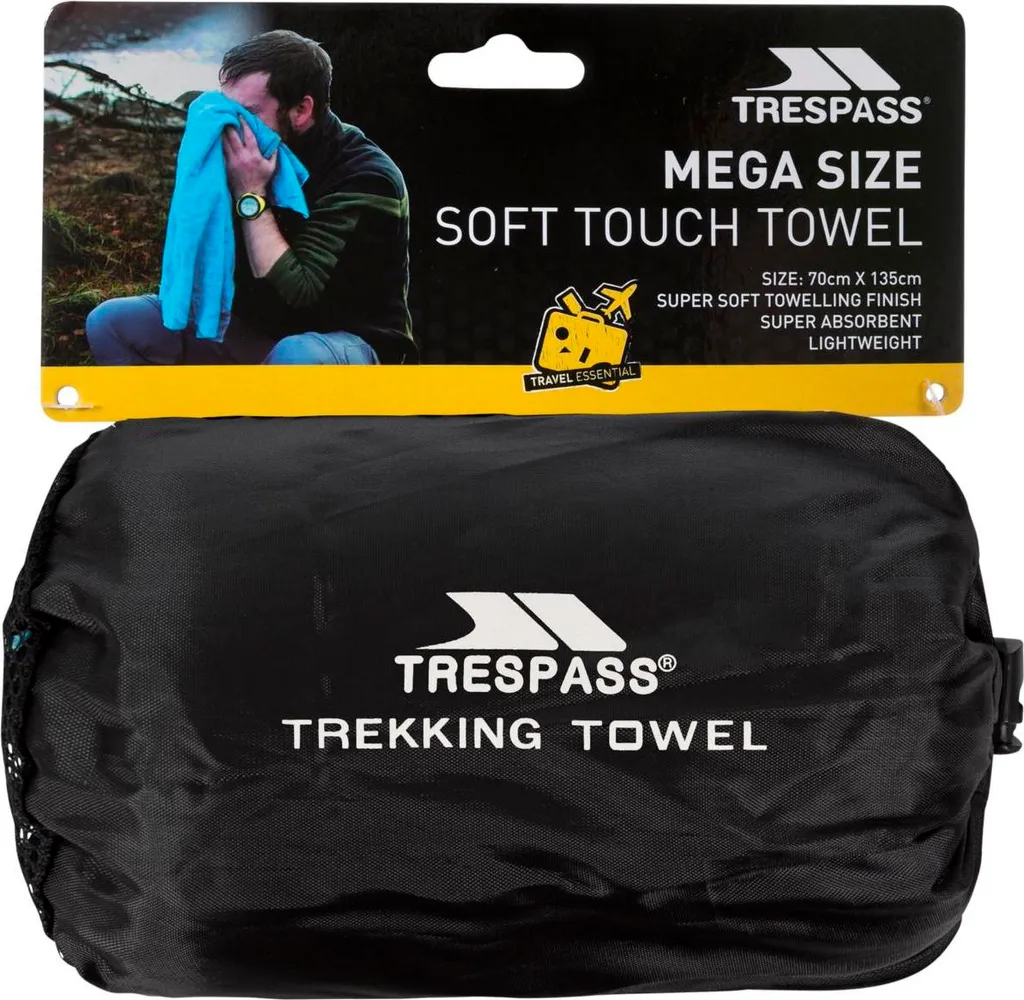 Drap de bain sport Trespass Wringin séchage rapide 75x135cm bleu nuit