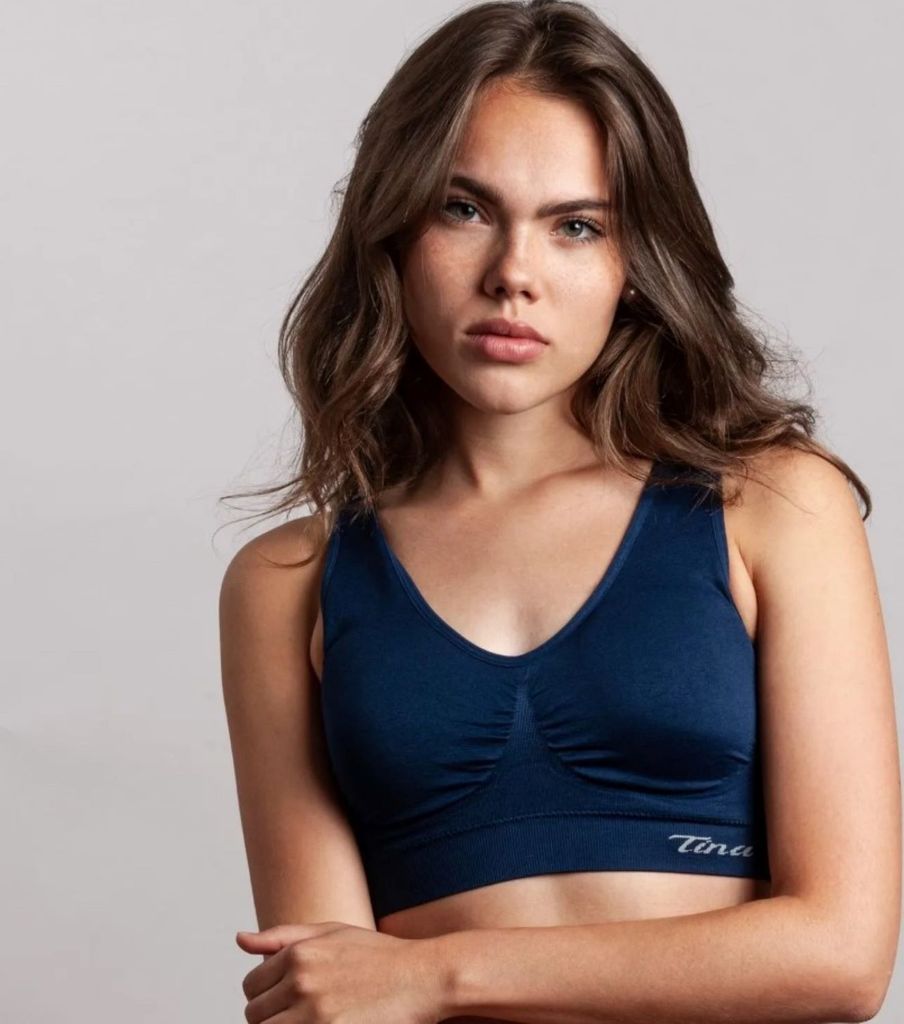 2er Pack Seamless Bustier/BH super Passform* 8 Farben*gefütterte Cups* Gr. M, Marine