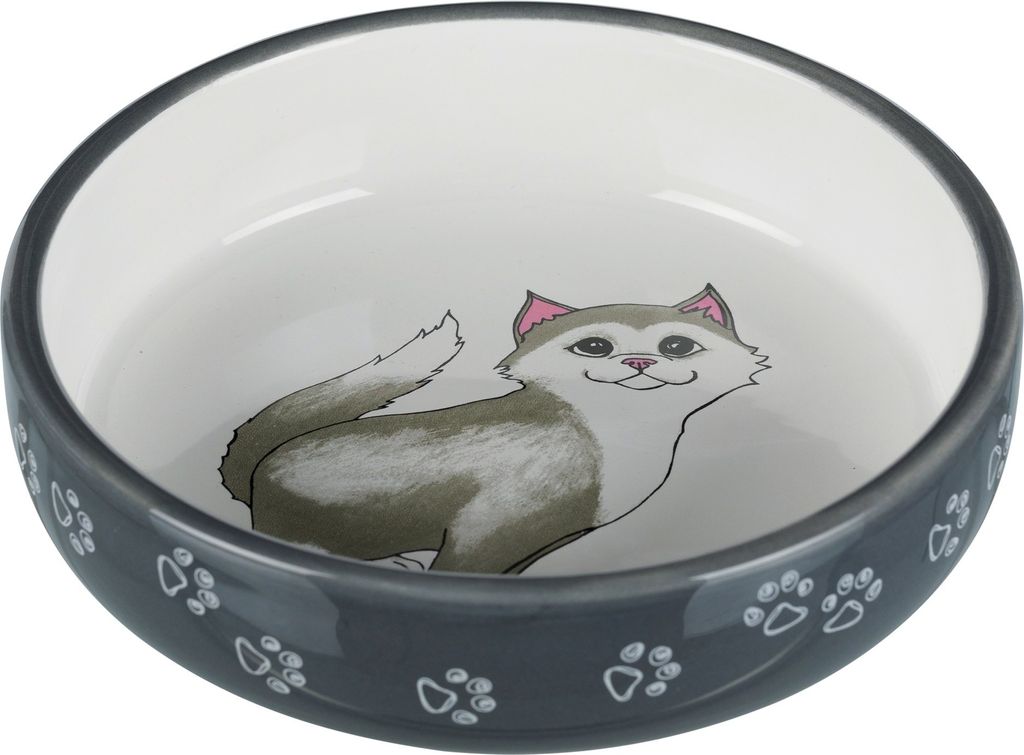 TRIXIE 24784, Katze, Keramik, Grau, Weiß, Produktbild 