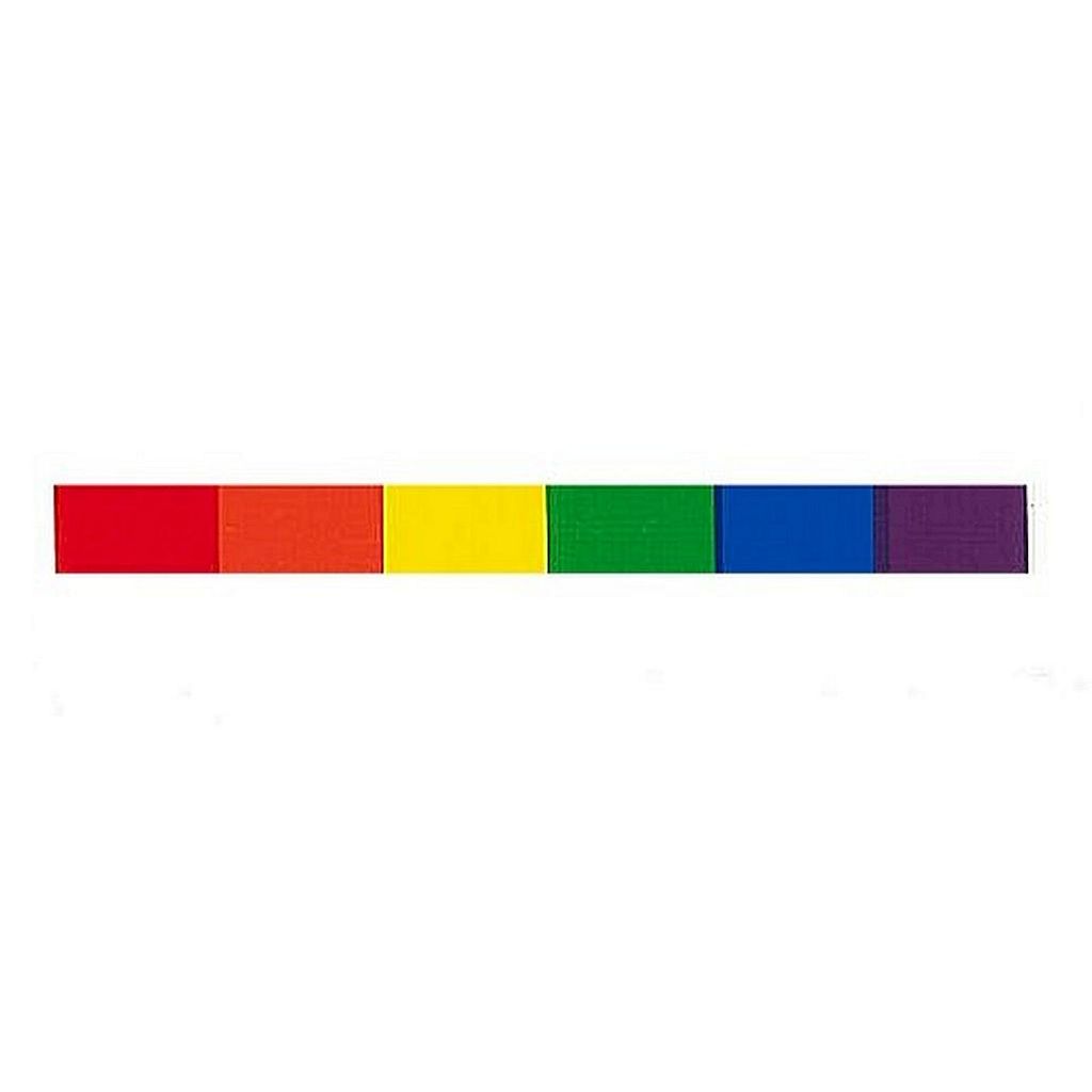 Rainbow Aufkleber / Sticker 1,0 x 9,5cm / 0.5 x 3.5 inch (12er Pack)