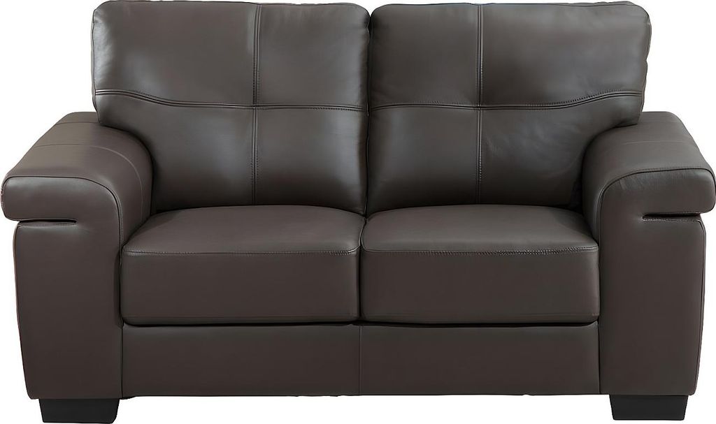 Ledersofa 2-Sitzer - Braun - HAZEL Produktbild 