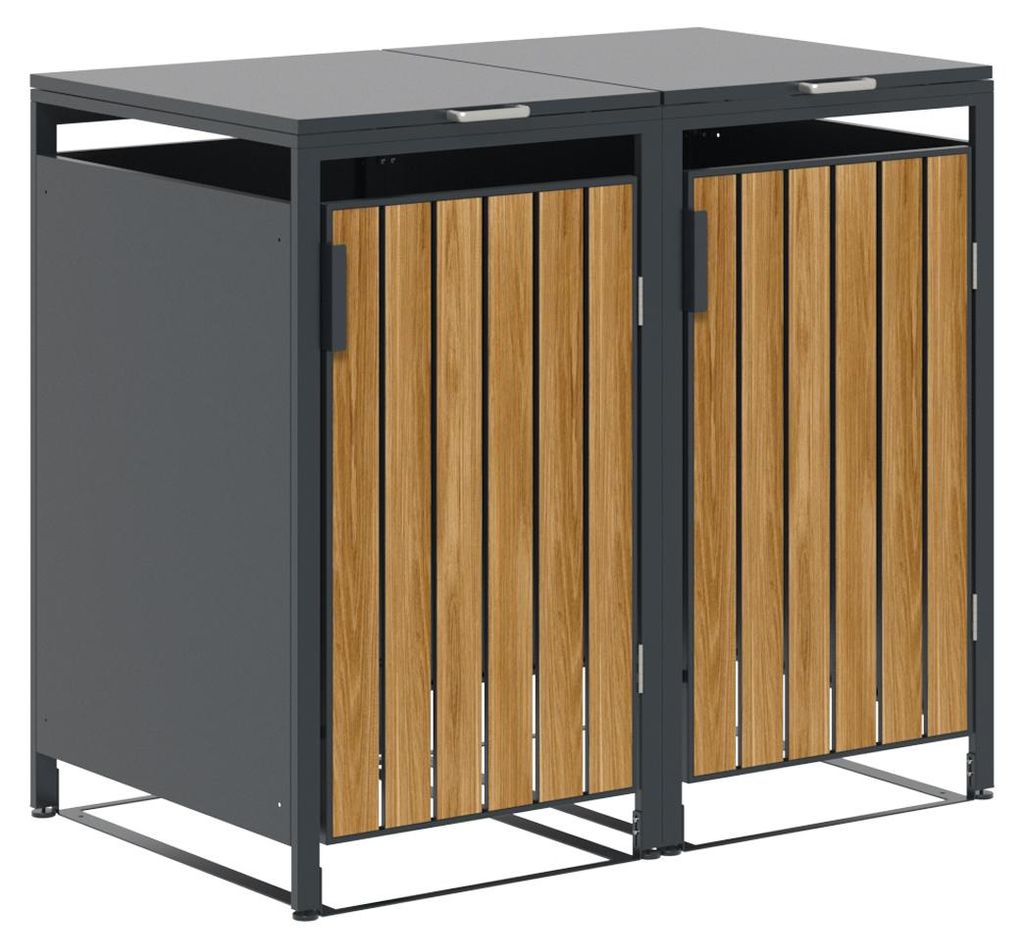 Garden Impressions BinPort Containerbox doppelt – Teak-Optik