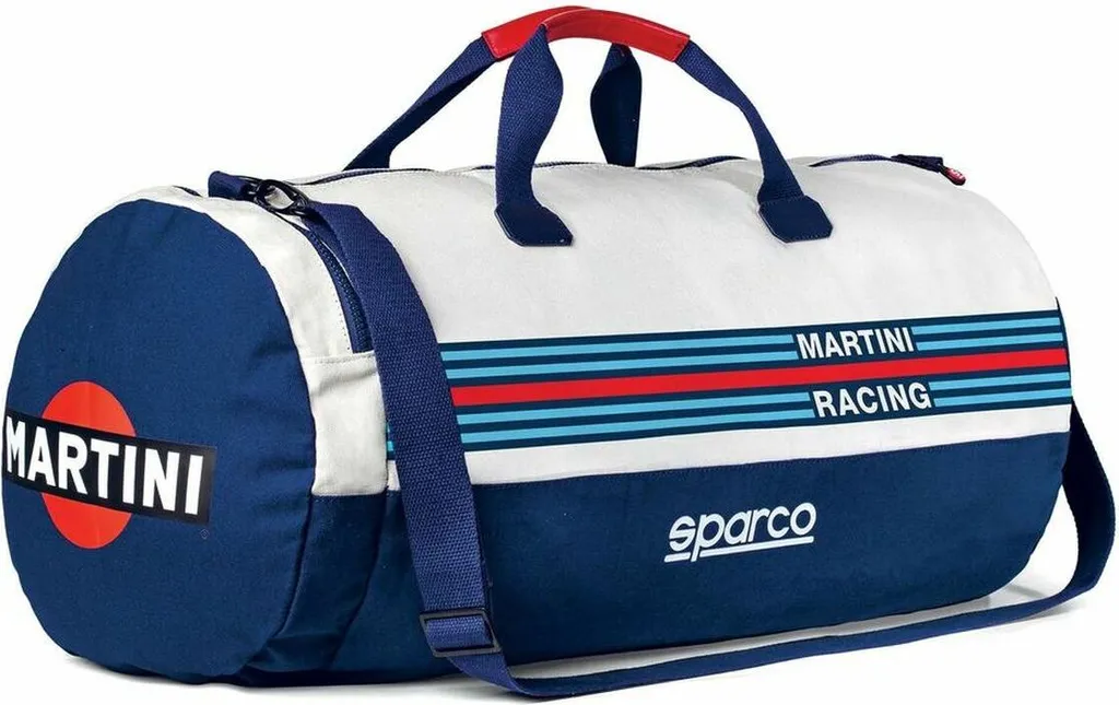 Sac de sport Sparco Martini Racing bleu pour pilote et club de fitness