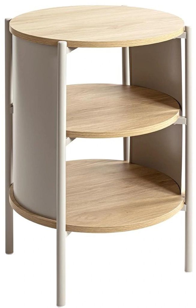 Graue moderne Sideboard aus Eichenholz und Metall