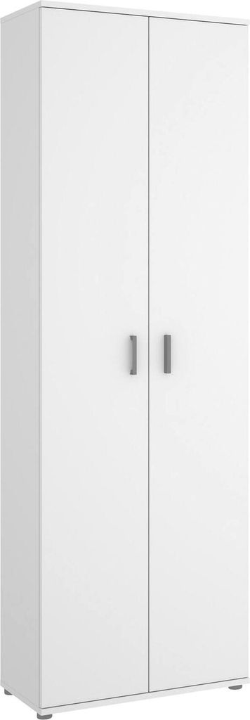 Dmora Armadio Multiuso 2 Ante Apro 35x190h cm Bianco, 2 Immagine del prodotto 