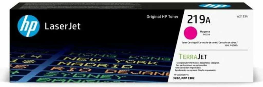 Cartouche de toner HP W2193A authentique avec encre Magenta 219A