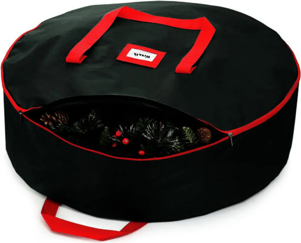 Housse de rangement pour couronne de Noël grand format L protectrice