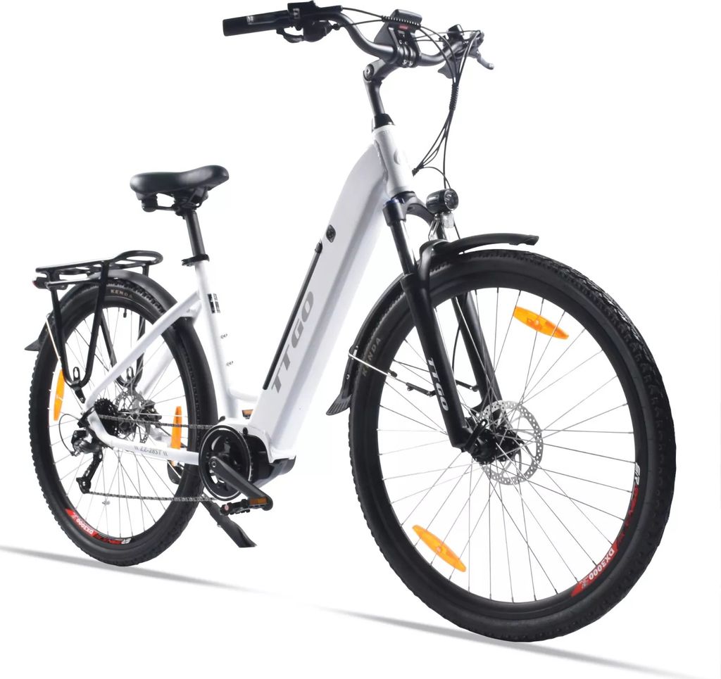 28'' Elektrofahrrad 250W e-Bike Mittelmotor 36V/20Ah Shimano 9-Gänge e-Mountainbike City E-Bikes & E-Hollandräder für Damen und Herren E-Trekkin...