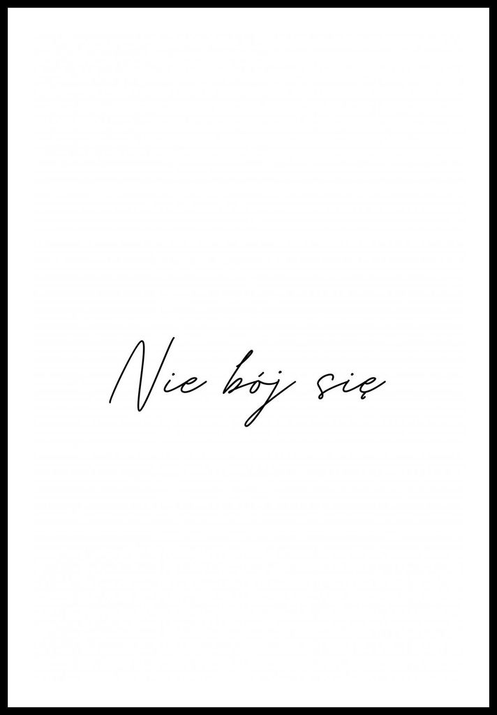 Plakat 61x91,5cm Mit Schriftzügen Moderner Spruch Hab keine Angst