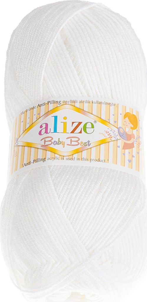 Garn BABY BEST - 100g / 240 m - Weiß