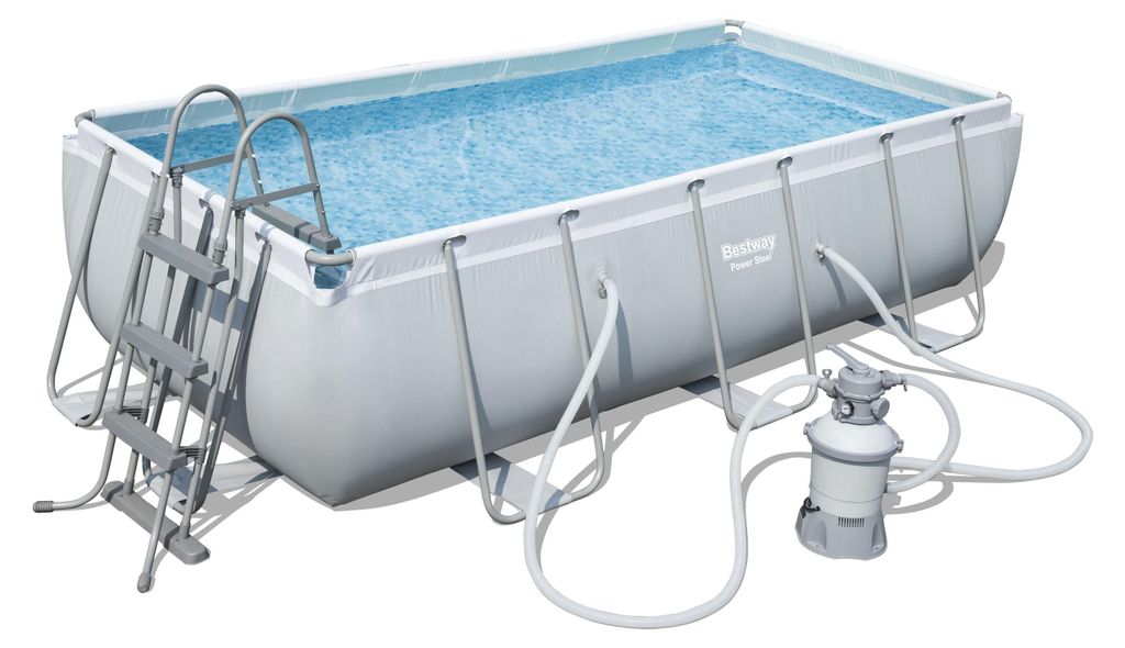 Power Steel Rectangular Frame Pool-Set, 404cm x 201cm x Produktbild 