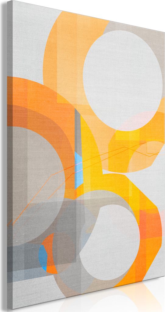 Italienischer Leinwand Leinwandbild - Multicolour (1 Part) Vertical 80x120 cm Abstrakt a-A-0584-b-a