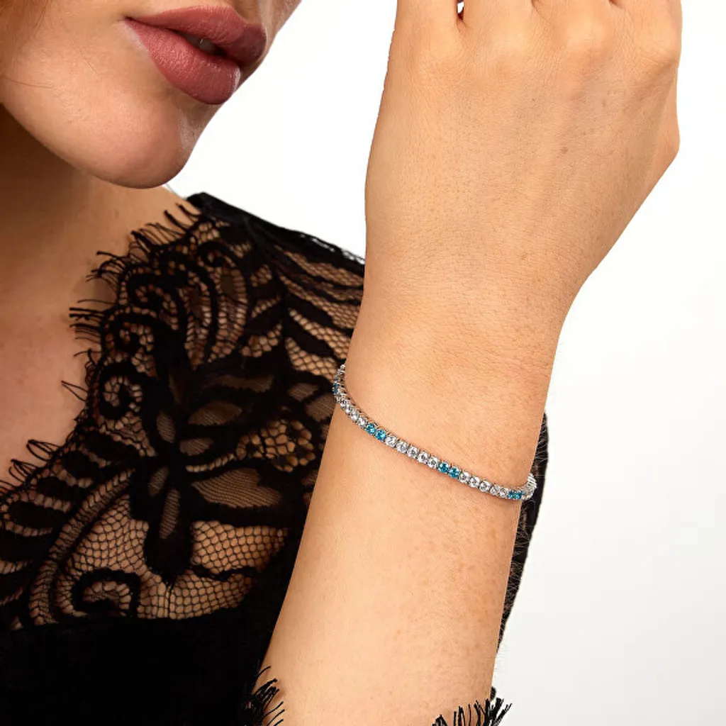 Morellato Bracciale Donna Tennis In Argento 925 Riciclato Con Cuore – Collezione TESORI, Regalo Per Fidanzata, 15.5+3 Cm