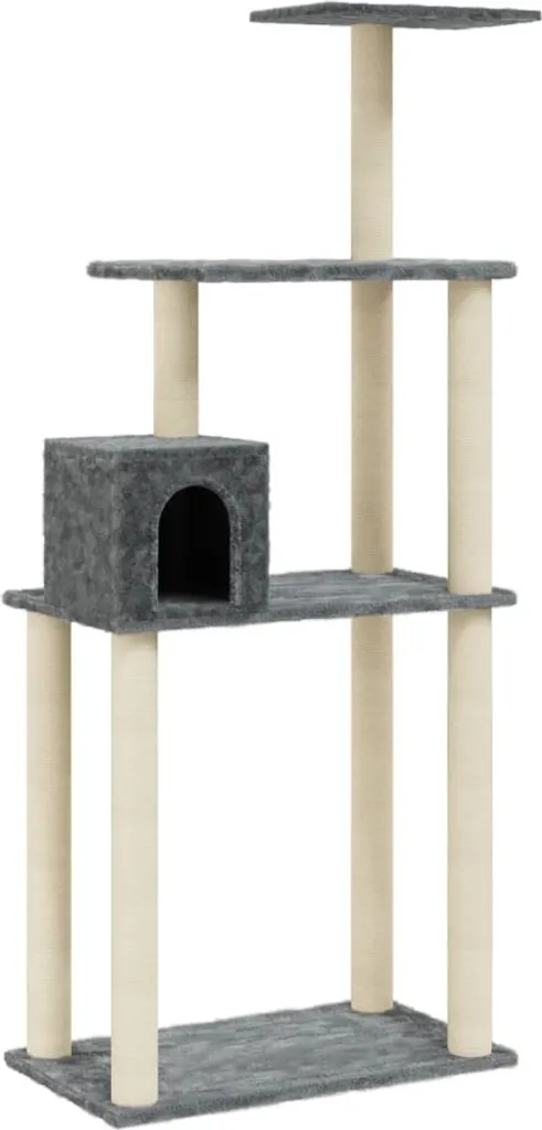 Tiragraffi vidaXL 147cm Sisal Grigio Scuro - Offerta Esclusiva Online